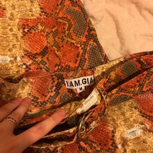 i.am.gia Shiraz snakeskin pant